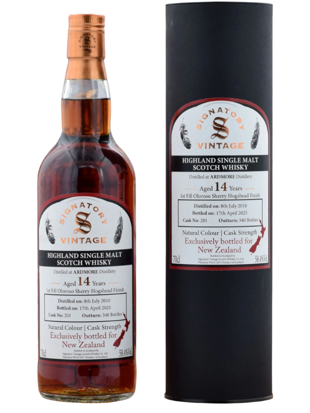 Ardmore Signatory NZ Exclusive 14 Years Old Single Malt (700ml)