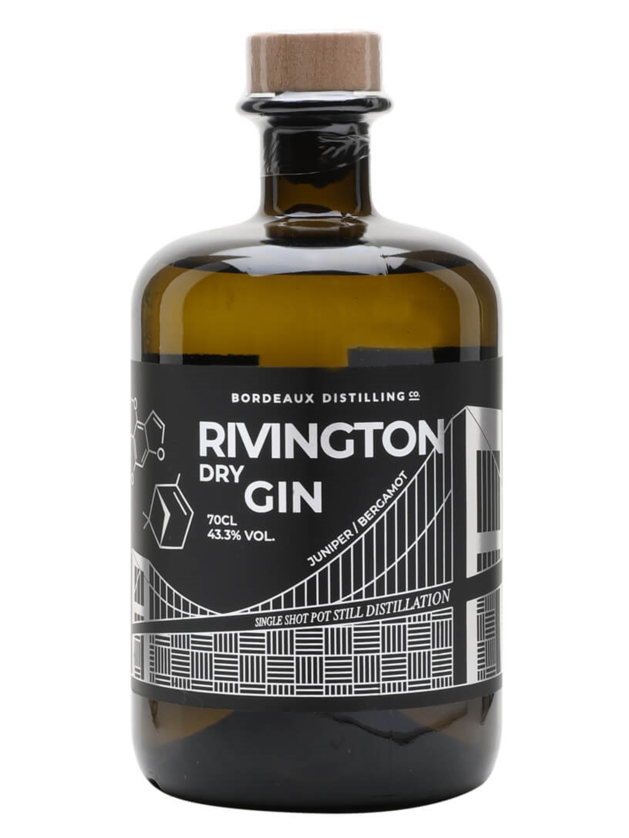 Bordeaux Distilling Rivington Dry Gin (700ml)