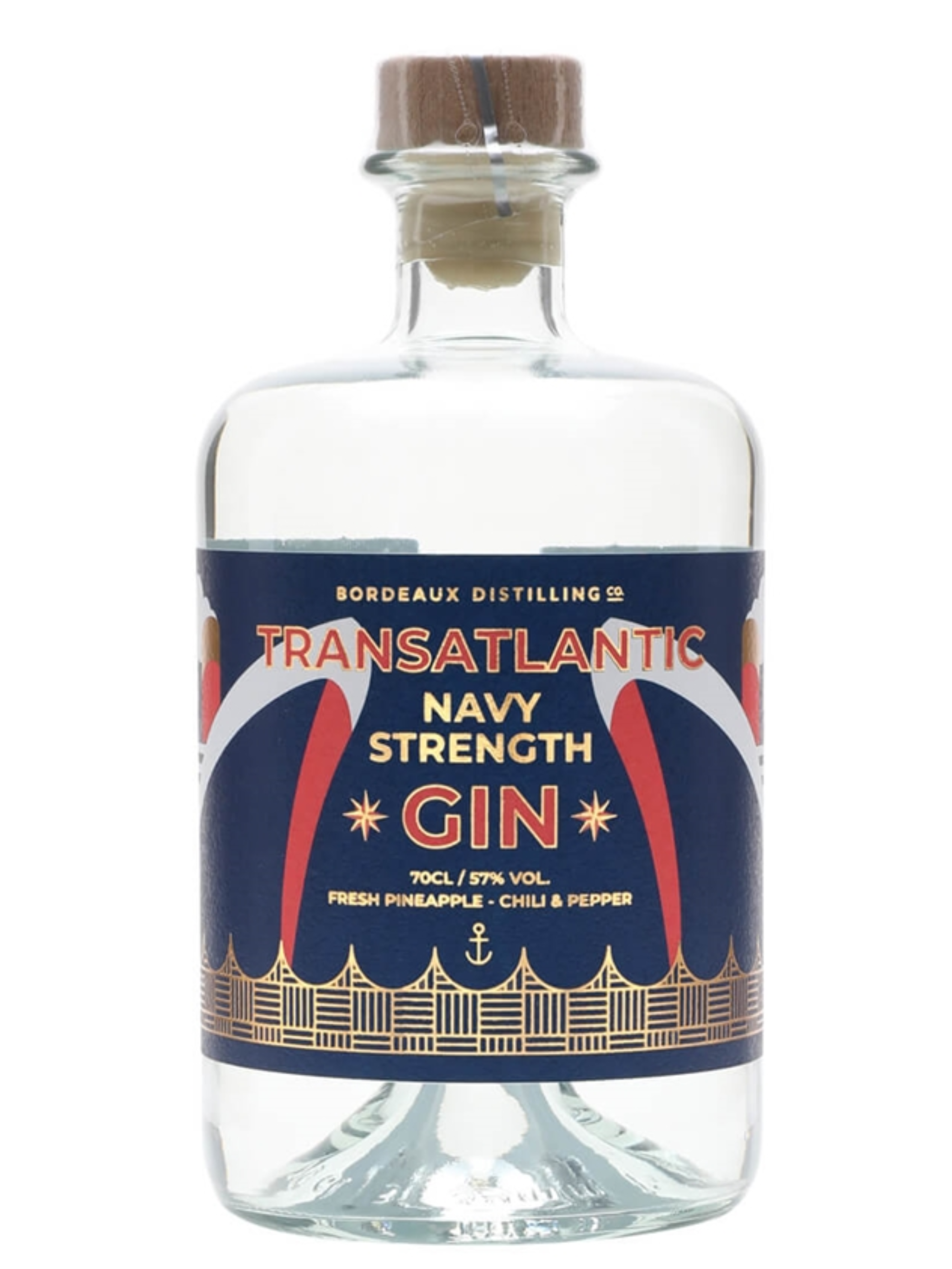 Bordeaux Distilling Transatlantic Navy Strength Gin (700ml)