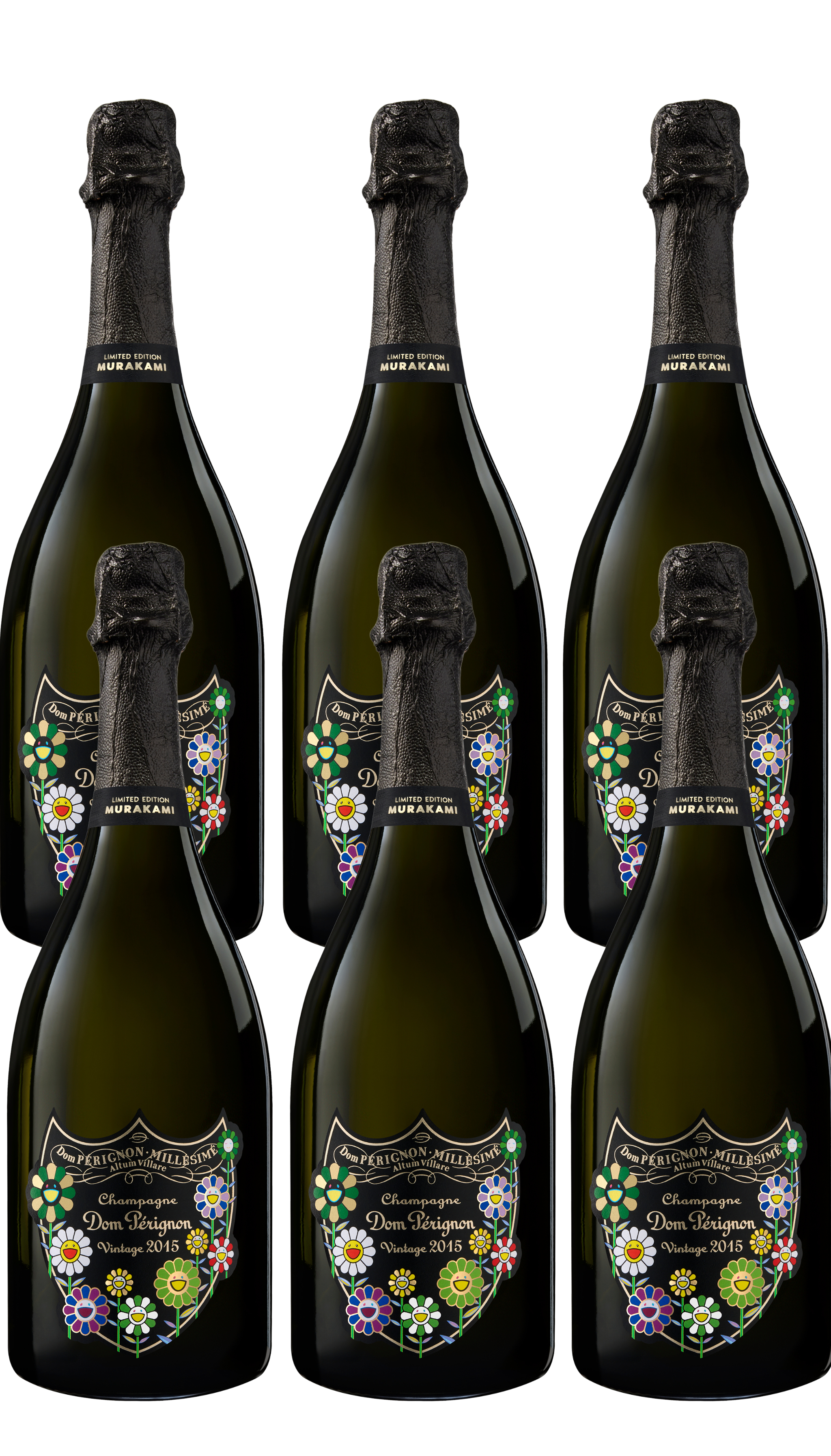 Dom Pérignon x Limited Edition T.Murakami 6 bottle case