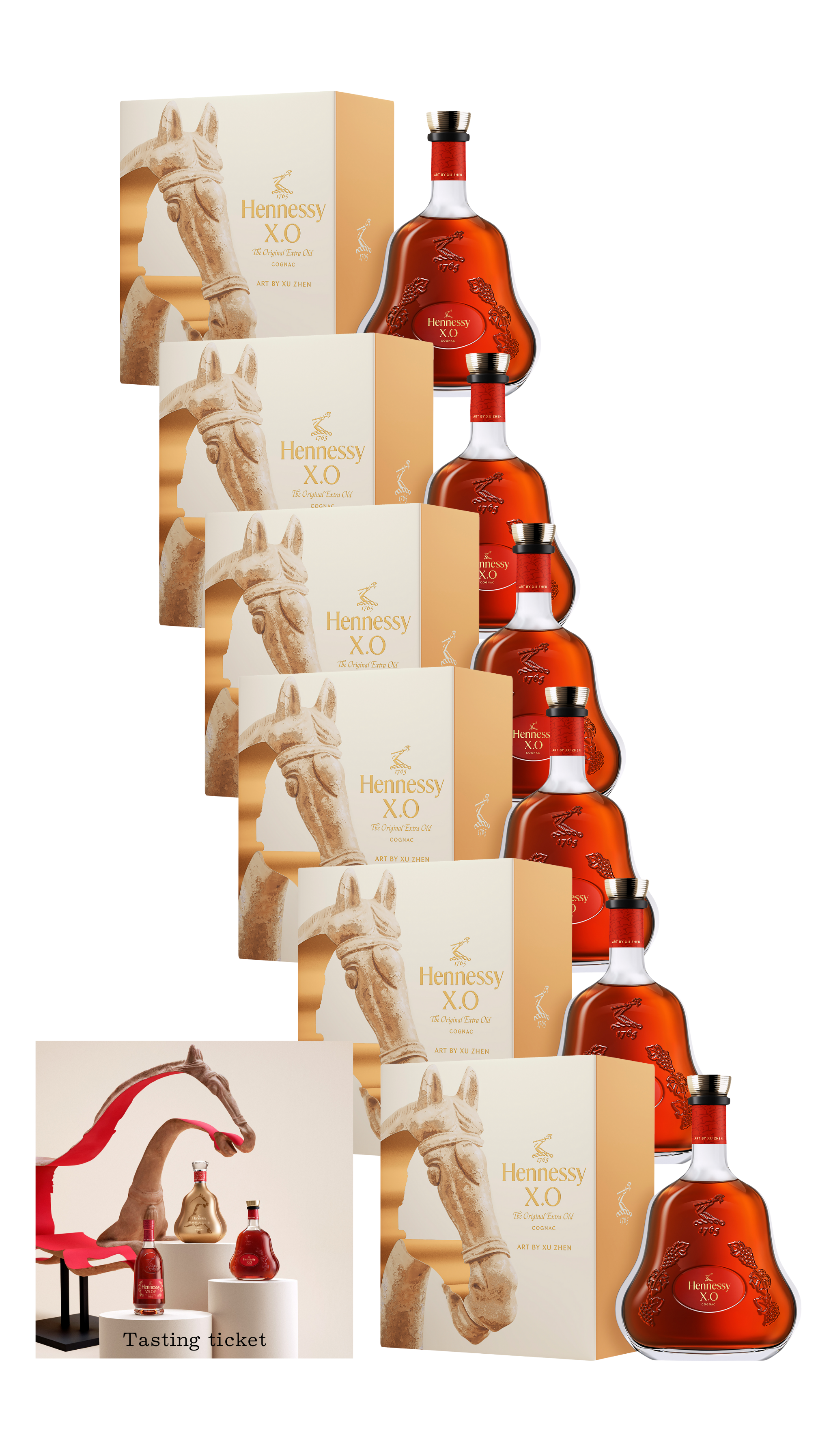 Hennessy XO Year of the Horse Collectors LIMITED SIX-BOTTLE CASE