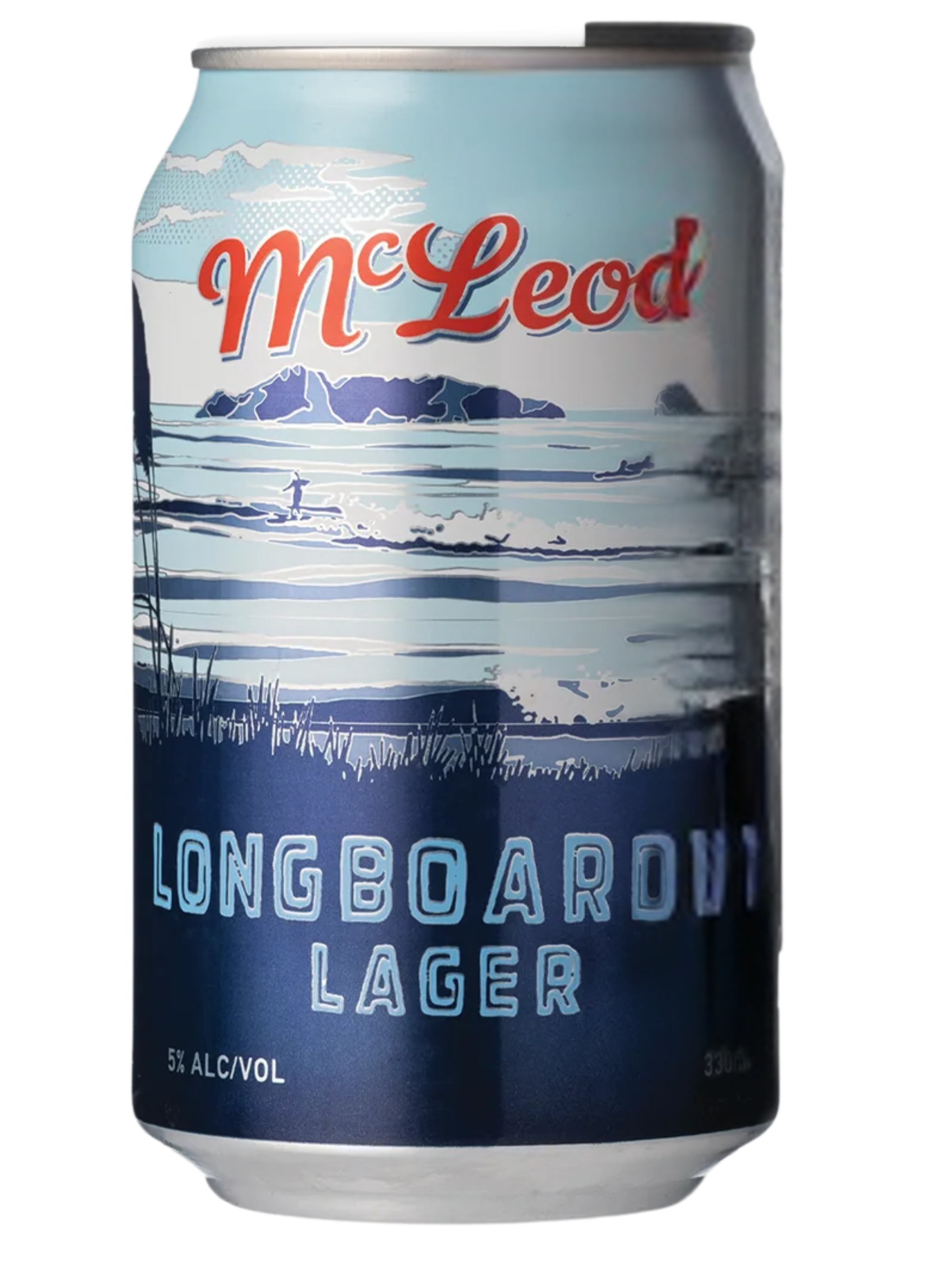 McLeod's Longboarder Lager 4x6 Cans (330ml)