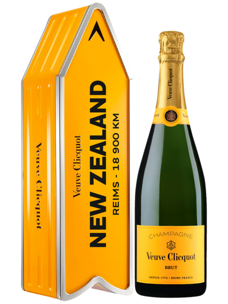 Veuve Clicquot Champagne New Zealand Arrow Gift Tin (750ml